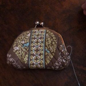 NWOT Vera Bradley double kisslock coin purse